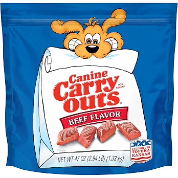Canine Carry Outs beef flavor dog treats