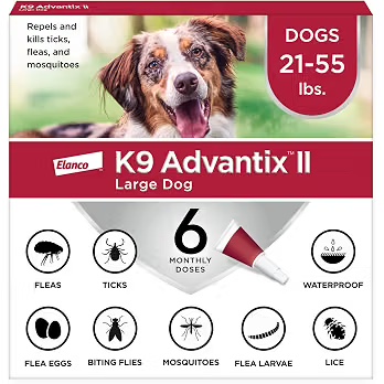 K9 Advantix II flea and tick prevention for large dogs